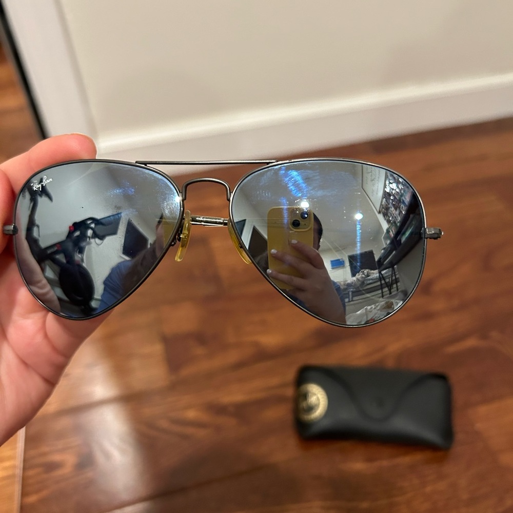 Ray Ban mirrored sun glasses